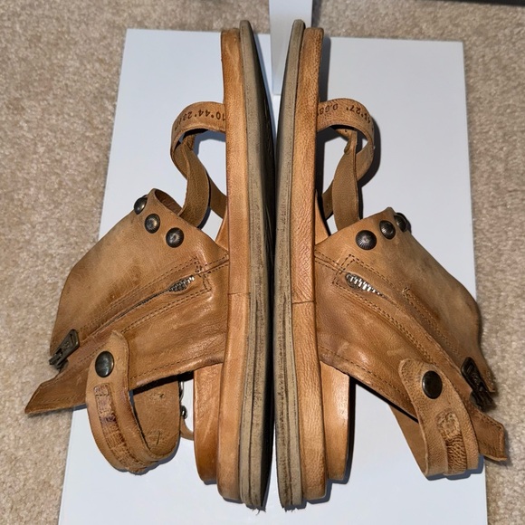 A.S. 98 Pacey Natural Leather Studded Harness Zip Sandals Size EU 39 / US 9 - Picture 8 of 11